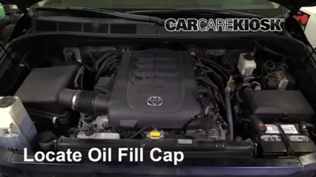 2012 Toyota Tundra Limited 5.7L V8 Crew Cab Pickup Huile Ajouter de l'huile